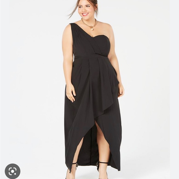 City Chic Women's Plus Blooms Maxi Dress Black Size 18W